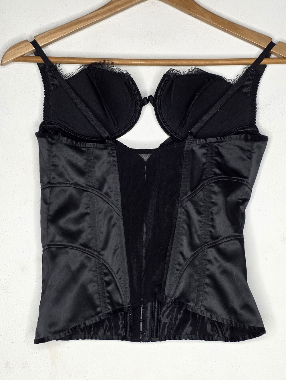 Victoria's Secret Sexy Little Thing Bustier Corset Black Rhinestone 34B - Picture 2 of 5